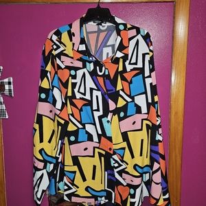 COLORFUL SHEIN CURVE SHIRT